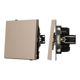 Фото #1 товара Механизм звонкового выключателя SWT-TENDO-MKR1-PL-GD (230V, 10A) (Arlight, -)