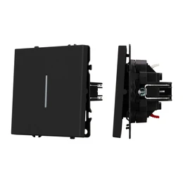 Фото #1 товара Механизм выключателя одноклавишный непроходной LED SWT-NOBE-MK01-SFPL-L-BK (230V, 10A) (Arlight, -)