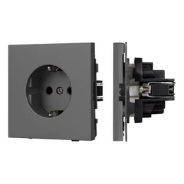 Фото #1 товара Механизм электрической розетки SCT-TENDO-MEU1-SFPL-GR (230V, 16A) (Arlight, -)