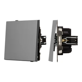 Фото #1 товара Механизм звонкового выключателя SWT-TENDO-MKR1-PL-GR (230V, 10A) (Arlight, -)