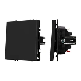 Фото #1 товара Механизм выключателя одноклавишный непроходной SWT-NOBE-MK01-SFPL-BK (230V, 10A) (Arlight, -)