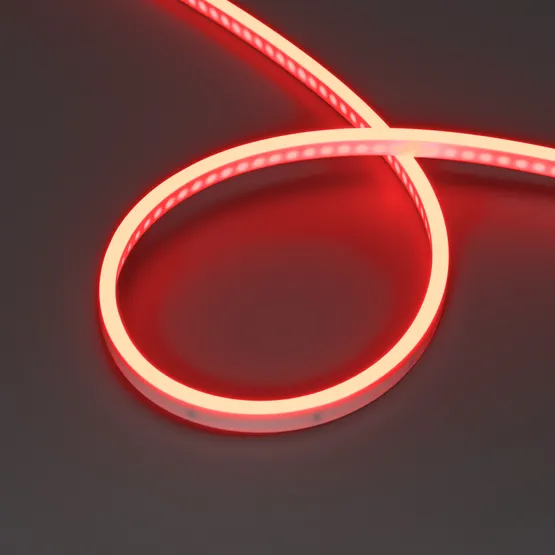 Фото #1 товара Светодиодная лента герметичная WAVE-SIDE-PU-H120-06x12mm 24V RGB (8 W/m, IP68, 3m, wire x1) (Arlight, Вывод прямой, 3 года)