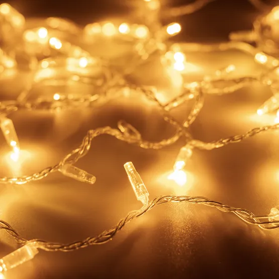 Фото #1 товара Светодиодная гирлянда ARD-STRING-CLASSIC-1000-CLEAR-100LED-PULSE Warm (230V, 7W) (Ardecoled, IP65)