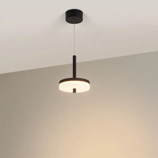 Фото #2 товара Светильник SP-MENTA-R165-12W Warm2700 (BK, 130 deg, 230V) (Arlight, IP20, Мрамор, 5 лет)