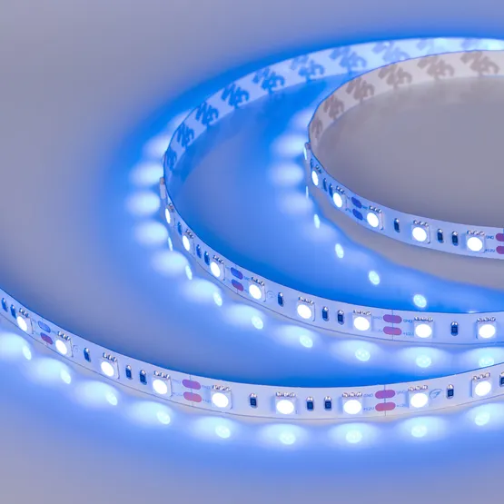 Фото #3 товара Светодиодная лента RT 2-5000 12V Blue 2x (5060, 300 LED, LUX) (Arlight, 14.4 Вт/м, IP20)