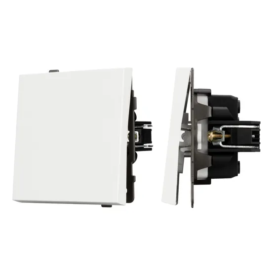 Фото #1 товара Механизм выключателя одноклавишный проходной SWT-TENDO-MKP1-SFPL-WH (230V, 10A) (Arlight, -)