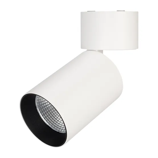 Фото #1 товара Светильник SP-POLO-SURFACE-FLAP-R85-15W Warm3000 (WH-BK, 40 deg) (Arlight, IP20 Металл, 3 года)