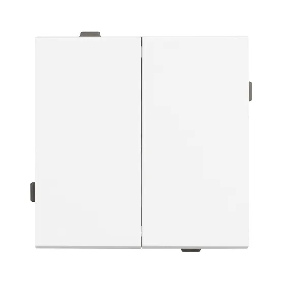 Фото #2 товара Механизм выключателя двухклавишный непроходной SWT-TENDO-MK02-PL-WH (230V, 10A) (Arlight, -)