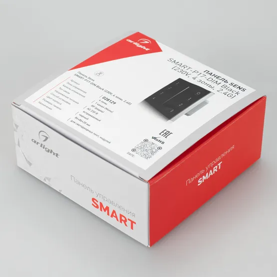 Фото #3 товара Панель Sens SMART-P17-DIM Black (230V, 4 зоны, 2.4G) (Arlight, IP20 Пластик, 5 лет)