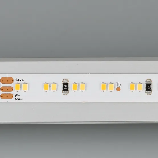 Фото #2 товара Светодиодная лента MICROLED-5000HP 24V White-MIX 8mm (2216, 240 LED/m, LUX) (Arlight, 19.2 Вт/м, IP20)