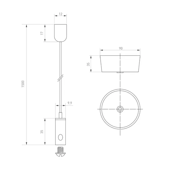 Фото #3 товара Светильник ALT-LINEAIR-FLAT-UPDOWN-DIM-S2094-1200-40W Warm3000 (BK, 100 deg, 230V) (Arlight, IP20 Металл, 3 года)