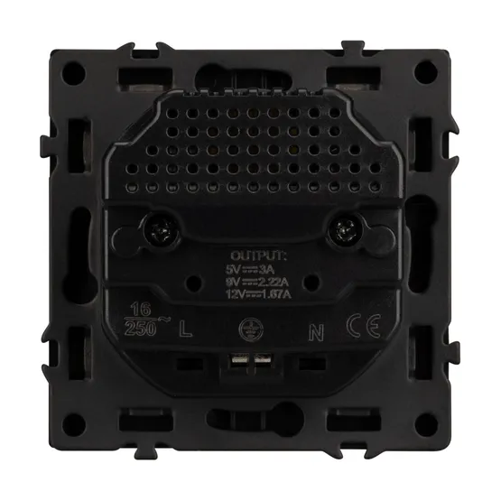 Фото #3 товара Механизм розетки с USB зарядкой SCT-NOBE-MUAC-SFPL-GR (230V, 16A) (Arlight, -)