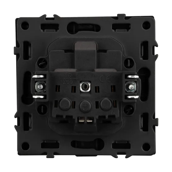 Фото #3 товара Механизм розетки влагозащищённый SCT-NOBE-MCP-SFPL-BK (230V, 16A) (Arlight, -)