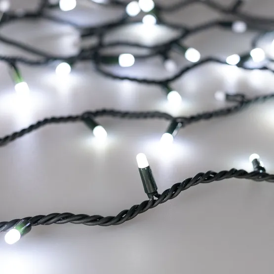 Фото #1 товара Светодиодная гирлянда ARD-STRING-PRO-1000-GREEN-100LED-MILK-PULSE White (230V, 7W) (Ardecoled, IP65)