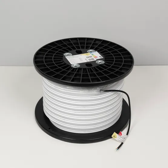 Фото #3 товара Светодиодная лента герметичная MOONLIGHT-SIDE-X336-12x24mm 230V Warm2700 (11 W/m, IP65, 50m, wire x1) (Arlight, Грибовидная форма)