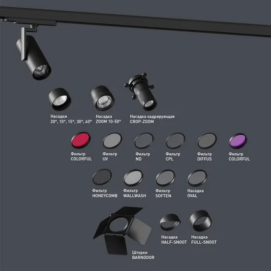 Фото #2 товара Фильтр LGD-ARTIFACT-CPL-LENS-R49 (BK) (Arlight, Металл)