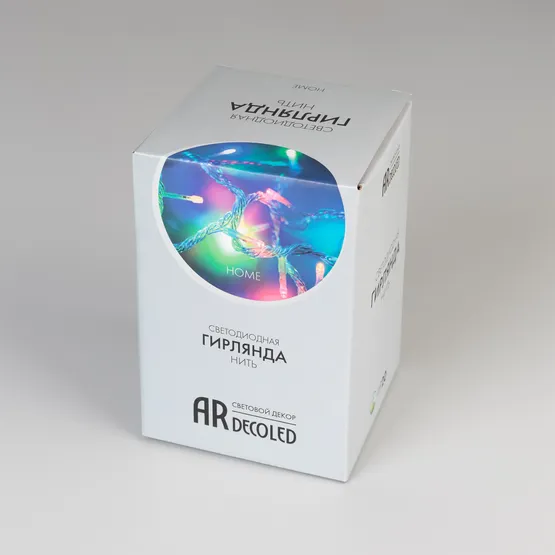 Фото #5 товара Светодиодная гирлянда ARD-STRING-HOME-5000-CLEAR-50LED-LIVE RGB (230V, 3.5W) (Ardecoled, IP20)