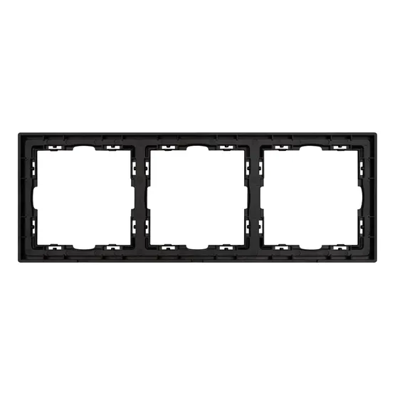 Фото #2 товара Рамка пластиковая FRM-NOBE-SFPL-3-BK (Arlight, -)