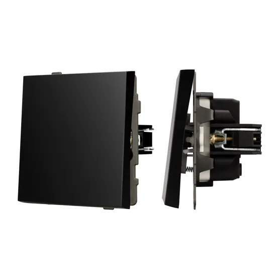 Фото #1 товара Механизм звонкового выключателя SWT-TENDO-MKR1-PL-BK (230V, 10A) (Arlight, -)