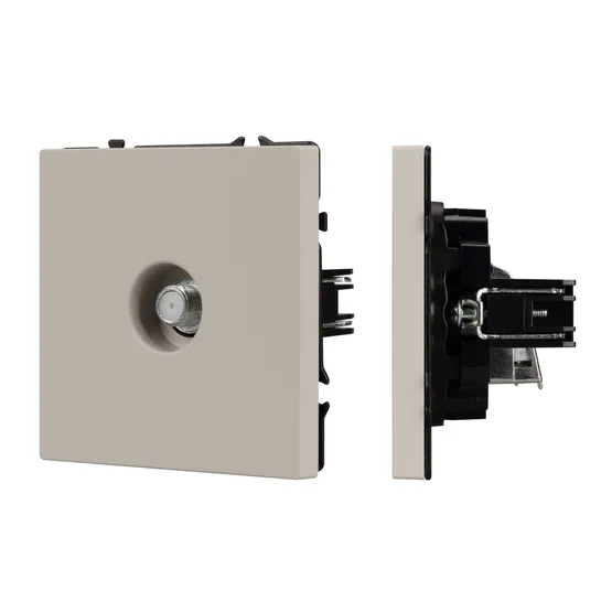 Фото #1 товара Механизм спутниковой розетки SCT-NOBE-MST1-SFPL-CA (SAT) (Arlight, Кашемир)