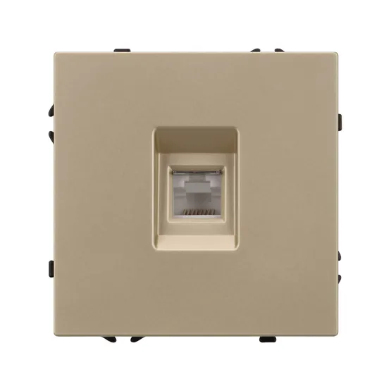 Фото #2 товара Механизм компьютерной розетки SCT-NOBE-MPC1-SFPL-GD (RJ-45, CAT6) (Arlight, -)