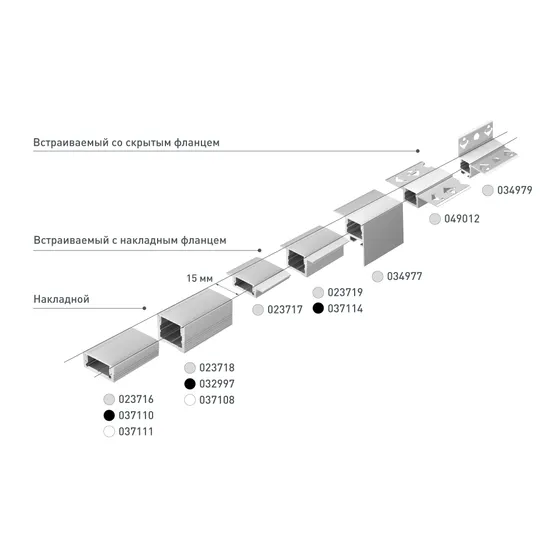 Фото #5 товара Профиль SL-SLIM-H7-F25-2000 ANOD (Arlight, Алюминий)