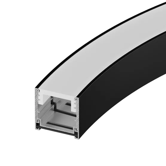 Фото #4 товара Профиль LINE-3535-BENT-SIDE-2000 ANOD BLACK (Arlight, Алюминий)