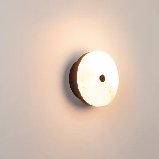 Фото #2 товара Светильник SP-MENTA-WALL-R165-12W Warm2700 (BK, 130 deg, 230V) (Arlight, IP20, Мрамор, 5 лет)