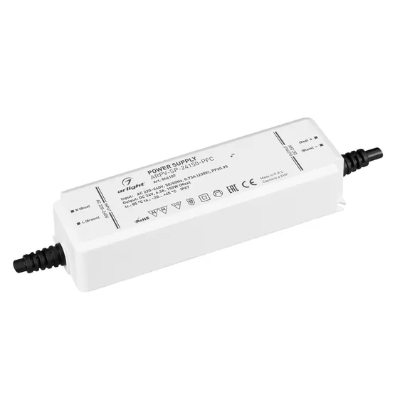 Фото #1 товара Блок питания ARPV-SP-24150-PFC (24V, 6.3A, 150W) (Arlight, IP67 Пластик, 5 лет)