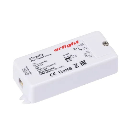 Фото товара Диммер SR-2402 (12-36V, 96-288W, Metal-Touch) (Arlight, -)