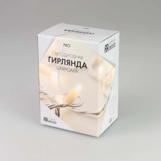 Фото #5 товара Светодиодная гирлянда ARD-EDGE-PRO-4000x600-WHITE-128LED-STD WARM (230V, 8W) (Ardecoled, IP65)