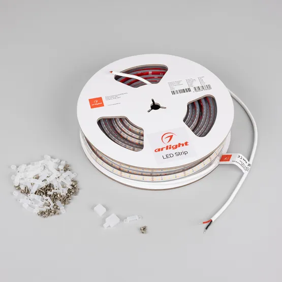 Фото #2 товара Светодиодная лента герметичная RTW-PFS-A140-12mm 48V Day5000 (12 W/m, IP68, 20m) (Arlight, -)