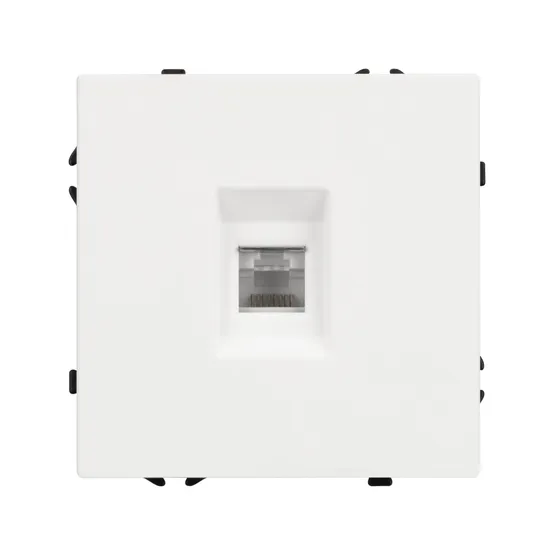 Фото #2 товара Механизм компьютерной розетки SCT-NOBE-MPC1-SFPL-WH (RJ-45, CAT6) (Arlight, -)