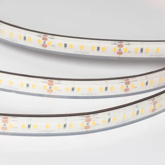 Фото #3 товара Светодиодная лента герметичная RTW-PFS-A140-12mm 48V Day5000 (12 W/m, IP68, 20m) (Arlight, -)