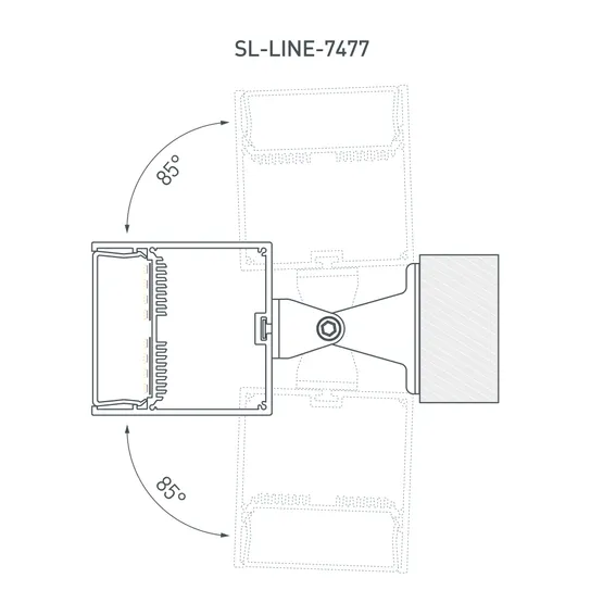 Фото #5 товара Профиль с экраном SL-LINE-7477-2500 WHITE+OPAL (Arlight, Алюминий)