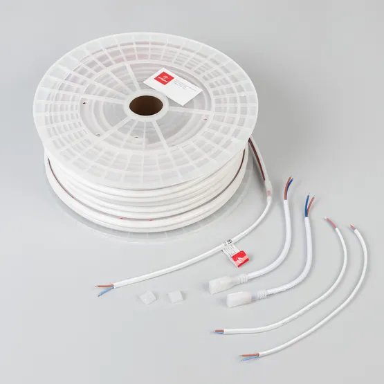 Фото #3 товара Светодиодная лента герметичная ARL-PSW-U286-10mm 230V White6000 (13 W/m, IP67, 50m) (Arlight, -)