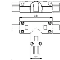 Фото #5 товара Соединитель тройной ARL-CLEAR-Mini-2x90 (16x8mm) (Arlight, Металл)