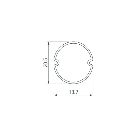 Фото #2 товара Экран ARH-ROUND-D20-DUAL-2000 OPAL BLACK (Arlight, Пластик)