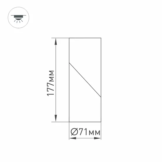 Фото #7 товара Светильник SP-TWIST-SURFACE-R70-12W Warm3000 (BK, 30 deg) (Arlight, IP40 Металл, 3 года)