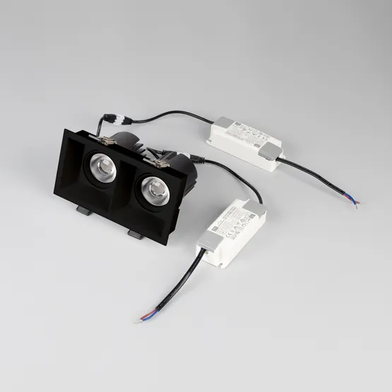 Фото #4 товара Светильник MS-FLOW-BUILT-S157x85-2x6W Day4000 (BK, 38 deg, 230V) (Arlight, IP20 Металл, 5 лет)