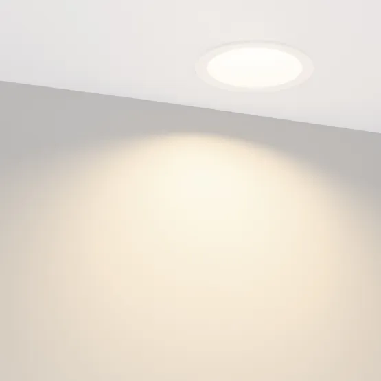 Фото #3 товара Светильник MS-DROP-BUILT-R105-14W Day4000 (WH, 85 deg, 230V) (Arlight, IP54 Металл, 5 лет)