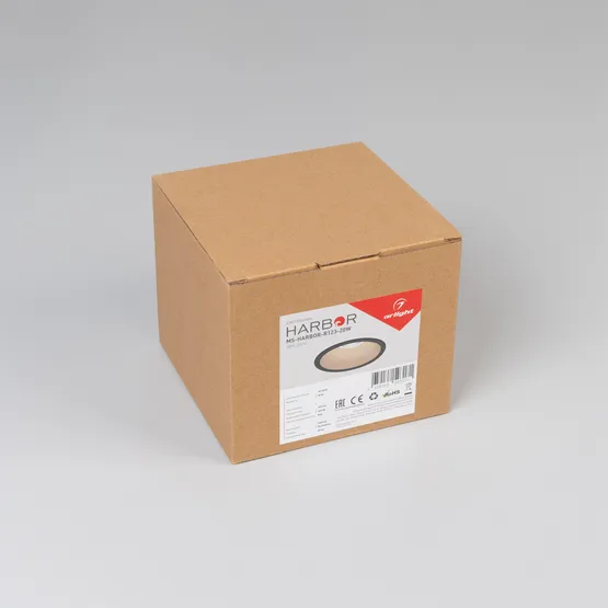 Фото #6 товара Светильник MS-HARBOR-R123-20W Warm3000 (BK, 24 deg, 230V) (Arlight, IP20 Металл, 5 лет)