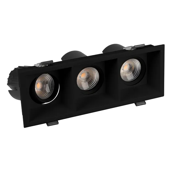 Фото #2 товара Светильник MS-FLOW-BUILT-S230x85-3x6W Warm3000 (BK, 55 deg, 230V) (Arlight, IP20 Металл, 5 лет)