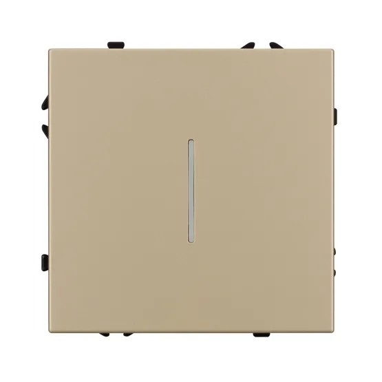 Фото #2 товара Механизм выключателя одноклавишный проходной LED SWT-NOBE-MKP1-SFPL-L-GD (230V, 10A) (Arlight, -)