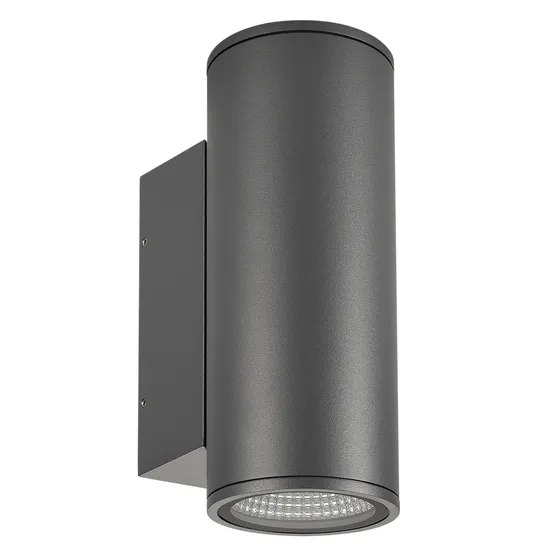 Фото #1 товара Светильник LGD-FORMA-WALL-TWIN-R90-2x12W Warm2700 (GR, 44 deg, 230V) (Arlight, IP54 Металл, 3 года)