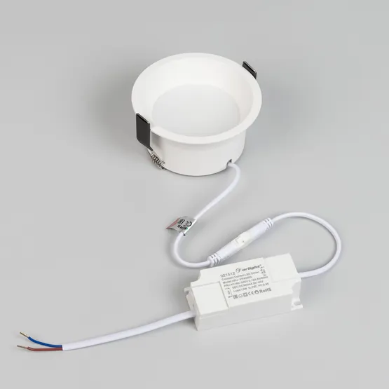 Фото #5 товара Светильник MS-BREEZE-BUILT-R104-12W Warm2700 (WH, 90 deg, 230V) (Arlight, IP20 Металл, 5 лет)