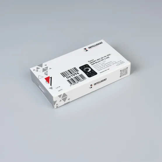 Фото #3 товара INTELLIGENT ARLIGHT Пульт SMART-801-52-1G-3SC-DIM Black (3V, 2.4G) (IARL, IP20 Пластик, 5 лет)