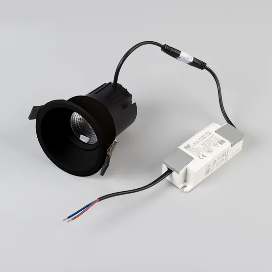 Фото #5 товара Светильник MS-FLOW-BUILT-R85-12W Warm3000 (BK, 55 deg, 230V) (Arlight, IP20 Металл, 5 лет)