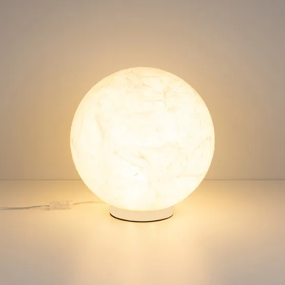 Фото #4 товара Светильник SP-SILKA-TAB-R350-11W Warm2700 (WH, 330 deg, TOUCH-DIM) (Arlight, IP20, Натуральный шелк, 3 года)