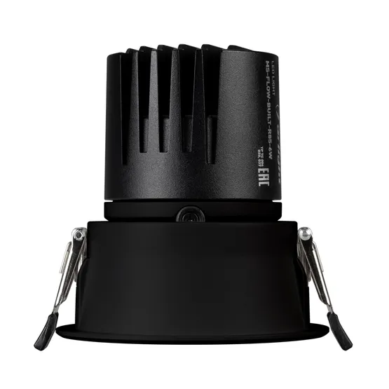 Фото #4 товара Светильник MS-FLOW-BUILT-R85-12W Warm3000 (BK, 55 deg, 230V) (Arlight, IP20 Металл, 5 лет)